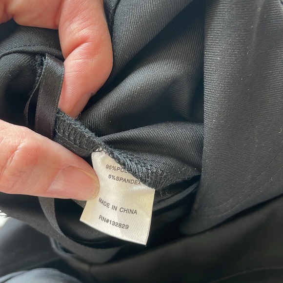 Revolve Superdown Black Wide Leg Cargo Pants Tie Hem Slouchy Baggy Oversized Med - Picture 9 of 10